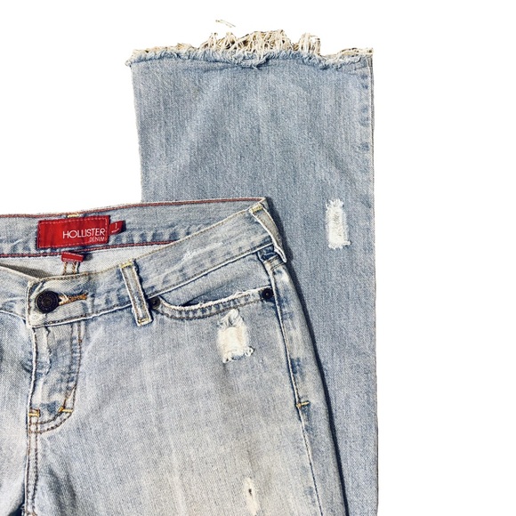 Hollister Vintage Y2K Low Rise Flare Light Wash Jeans - Picture 4 of 12